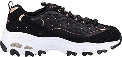 Skechers 13087-bkrg, Zapatillas Mujer, Black Rose Gold, 37 EU