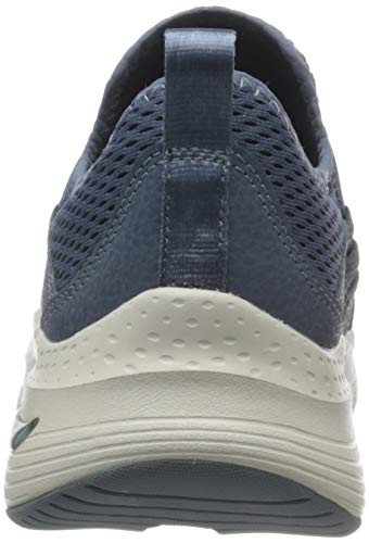 Skechers Arch FIT Lucky Thoughts, Zapatillas Mujer, Ribete de Malla Azul Marino Nvy, 36 EU