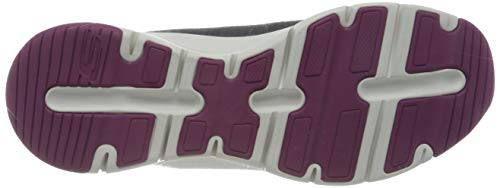 Skechers Arch Fit-She's Effortless, Zapatillas Mujer, Gris (CCPK Black Mesh/Multi Trim), 37 EU