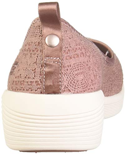 Skechers Arya-Airy Days, Bailarinas con Punta Cerrada Mujer, Multicolor (MVE Black Crochet/Trim), 41 EU