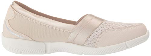 Skechers Be-Lux-Daylights, Merceditas Mujer, Beige (Nat Black Mesh/Durabuck/Trim), 36.5 EU