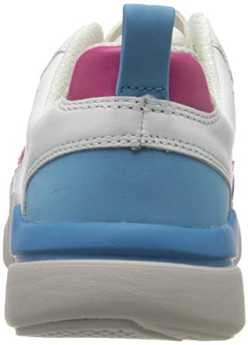 Skechers Block-West, Zapatillas Mujer, WBLP Cheetah Fur/White Translucent Mesh/White Bottom, 37.5 EU