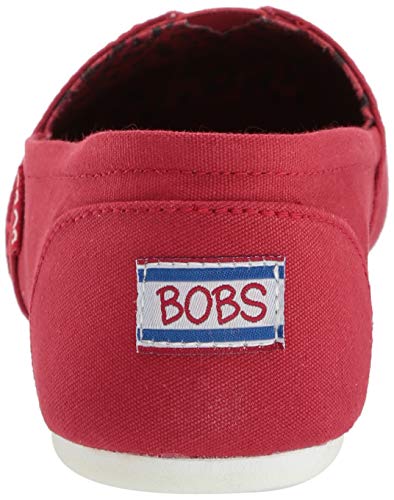 Skechers Bobs Plush Peace & Love Espadrilles 34 EU - Alpargatas para Mujer, Color Rojo, Talla 38 EU
