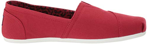Skechers Bobs Plush Peace & Love Espadrilles 34 EU - Alpargatas para Mujer, Color Rojo, Talla 38 EU