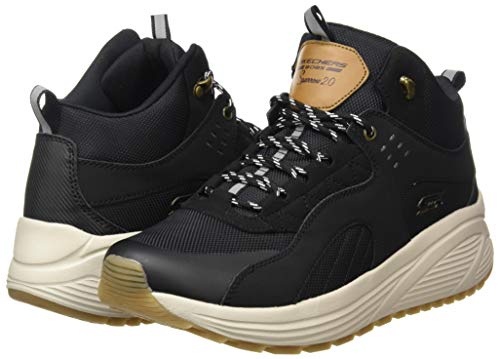 Skechers Bobs Sparrow 2.0, Zapatillas Mujer, Cordura Durabuck Negro, 38 EU