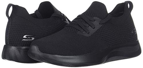 Skechers Bobs Squad 2-Shot Caller, Zapatillas Mujer, Negro (BBK Black Engineered Knit/Trim), 37 EU