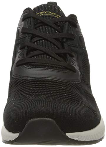 Skechers Bobs Squad-Total Glam, Zapatillas Mujer, Negro (BKMT Black and Multi Engineered Knit), 41 EU