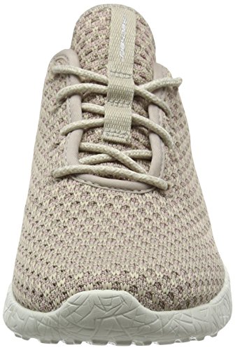 Skechers Burst-City Scene, Zapatillas Mujer, Beige (Nat), 36 EU