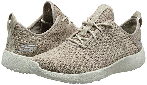 Skechers Burst-City Scene, Zapatillas Mujer, Beige (Nat), 36 EU