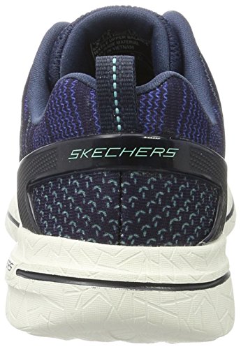 Skechers Burst Walk, Zapatillas Mujer, Azul (Navy/Turquise), 38 EU