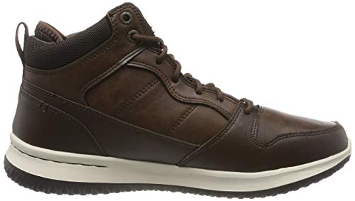Skechers Delson, Botas Clasicas Hombre, Marrón Chocolate Leather Chocolate, 40 EU