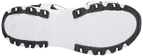 Skechers D'LITES Fresh Catch, Sandalia Mujer, White, 36 2/3 EU