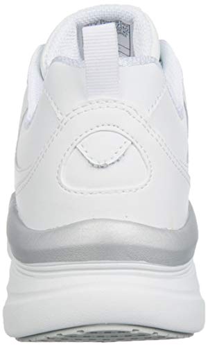 Skechers D'Lux Walker-Timeless Path, Zapatillas Mujer, Multicolor (WSL Black Leather/Trim), 39 EU