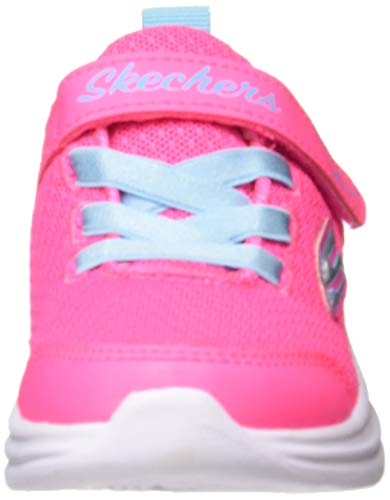 Skechers Dreamy Dancer-Miss Minimalist, Zapatillas Niñas, Neon Pink Mesh/Turquoise Trim, 26.5 EU