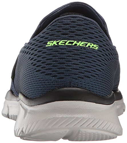 Skechers Equalizer-Double Play, Zapatillas sin Cordones Hombre, Multicolor (NVY Black Engineered Mesh/Trim), 40 EU