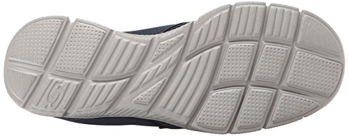 Skechers Equalizer-Double Play, Zapatillas sin Cordones Hombre, Multicolor (NVY Black Engineered Mesh/Trim), 43 EU