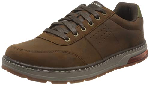 Skechers Evenston', Zapatillas Hombre, Marrón Oscuro, 39.5 EU