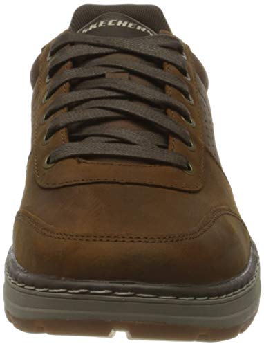 Skechers Evenston', Zapatillas Hombre, Marrón Oscuro, 39.5 EU