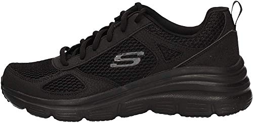 Skechers Fashion Fit - Perfect Mate - Zapatillas de deporte para mujer, Negro (Negro), 38 EU