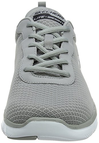 Skechers Flex Advantage 2.0-Dayshow, Zapatillas Hombre, Gris (GRY Black Mesh/Trim), 46 EU
