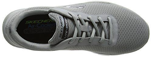 Skechers Flex Advantage 2.0-Dayshow, Zapatillas Hombre, Gris (GRY Black Mesh/Trim), 46 EU