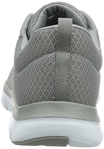 Skechers Flex Advantage 2.0-Dayshow, Zapatillas Hombre, Gris (GRY Black Mesh/Trim), 46 EU