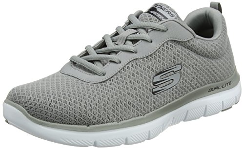 Skechers Flex Advantage 2.0-Dayshow, Zapatillas Hombre, Gris (GRY Black Mesh/Trim), 46 EU
