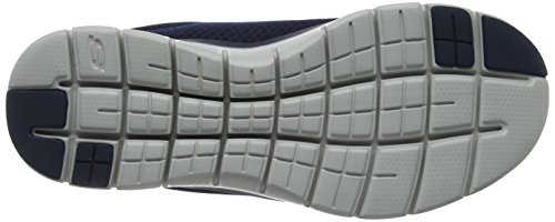 Skechers Flex Advantage 2.0-Dayshow, Zapatillas Hombre, Multicolor (NVY Black Mesh/Trim), 46 EU