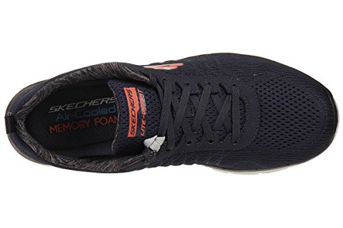 Skechers Flex Advantage 2.0, Zapatillas de Deporte Exterior Hombre, Azul (DKNV Black Engineered Mesh/Trim), 40 EU