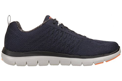 Skechers Flex Advantage 2.0, Zapatillas de Deporte Exterior Hombre, Azul (DKNV Black Engineered Mesh/Trim), 40 EU