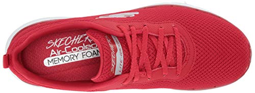 Skechers - Flex Appeal 3.0 - First Insight - Zapatillas deportivas para mujer, Rojo (Rojo), 38 EU