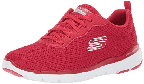 Skechers - Flex Appeal 3.0 - First Insight - Zapatillas deportivas para mujer, Rojo (Rojo), 38 EU
