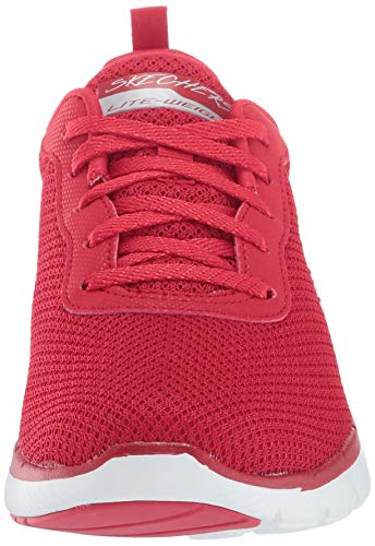 Skechers - Flex Appeal 3.0 - First Insight - Zapatillas deportivas para mujer, Rojo (Rojo), 38 EU