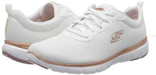 Skechers Flex Appeal 3.0-First Insight, Zapatillas Mujer, Varios Colores (WTRG Black Mesh/Trim), 42 EU