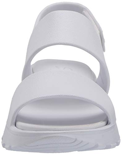 Skechers Footsteps-Breezy Feels, Sandalias de Talón Abierto Mujer, Multicolor (Wht Aqua Molded Eva), 38 EU