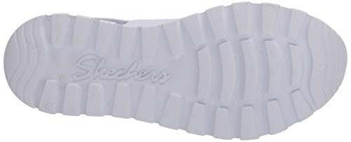 Skechers Footsteps-Breezy Feels, Sandalias de Talón Abierto Mujer, Multicolor (Wht Aqua Molded Eva), 38 EU