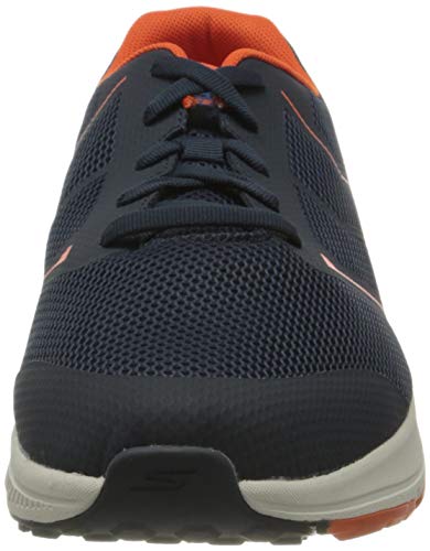 Skechers Go Run Consistent-Traceur, Zapatillas Hombre, Nvor Black Textile/Synthetic/Blue Trim, 39.5 EU