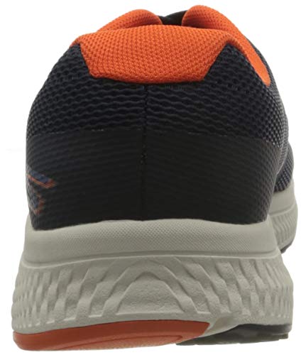 Skechers Go Run Consistent-Traceur, Zapatillas Hombre, Nvor Black Textile/Synthetic/Blue Trim, 39.5 EU