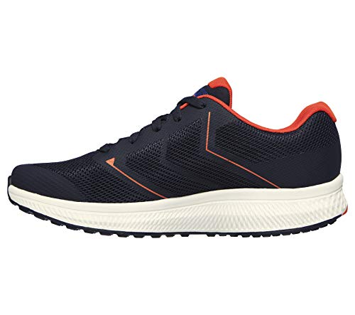 Skechers Go Run Consistent-Traceur, Zapatillas Hombre, Nvor Black Textile/Synthetic/Blue Trim, 39.5 EU