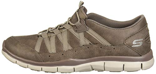 Skechers Gratis-Fine Taste, Zapatillas sin Cordones Mujer, Negro (DKTP Black Microleather/Trim), 37 EU