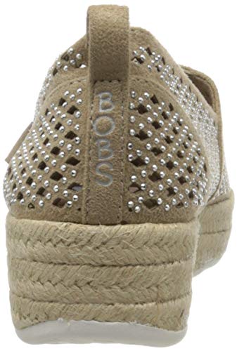 Skechers Highlights 2.0, Alpargatas Mujer, Beige Oscuro Gris Oscuro Dktp, 40 EU