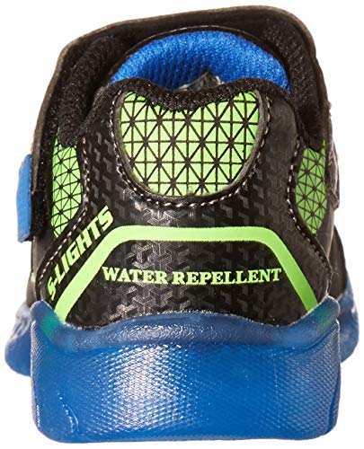 Skechers Illumi-Brights-Tuff Track, Zapatillas Niños, Multicolor (BBLM Black Synthetic/Lime & Royal Trim), 25 EU