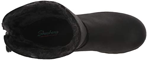 Skechers Keepsakes 2.0, Botas Efecto Arrugado Mujer, Negro (Black Blk), 40 EU