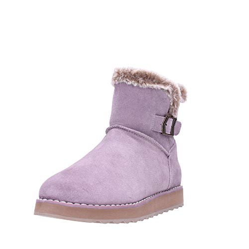 Skechers Keepsakes 2.0-Broken Arrow, Botines Mujer, Morado (MVE Black Suede), 40 EU