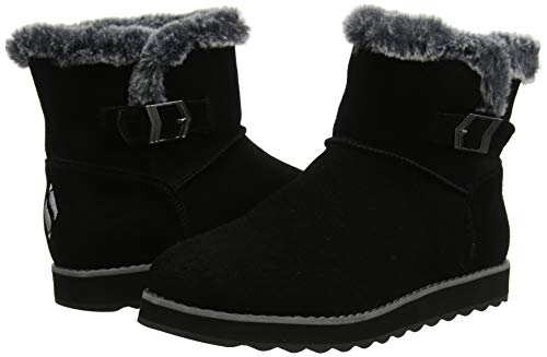 Skechers Keepsakes 2.0-Broken Arrow, Botines Mujer, Negro (BLK Black Suede), 39 EU
