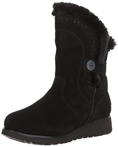 Skechers Keepsakes Wedge Cozy Peak, Bota a la Altura de la Pantorrilla Mujer, Black, 37 EU