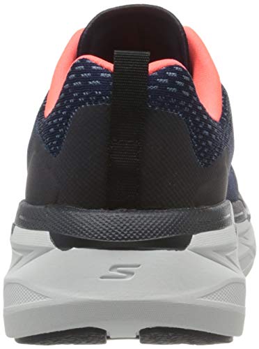Skechers MAX Cushioning Premier, Zapatillas sin Cordones Mujer, Blue Nvy Textil Sintético Pnk Trim Nvpk, 38 EU