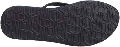 Skechers Meditation-Daisy Delight, Chanclas Mujer, Multicolor (NVY Black Mitobuck/Plastic Bead Trim), 40 EU