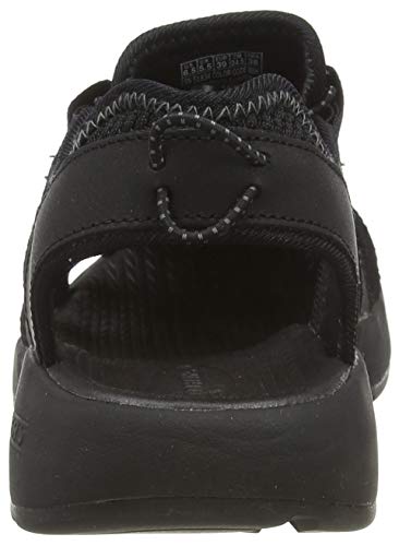 Skechers Melbo-Journeyman 2, Sandalias de Gladiador Hombre, Negro (BBK Black Leather/Mesh/Trim), 42 EU