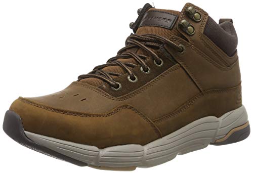 Skechers Metco, Botas Clasicas Hombre, Marrón (Dark Brown Leather CDB), 40 EU